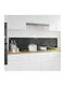 vidaXL Rectangular Glass Back Dark Gray 90x40cm 3415464 2 Pieces