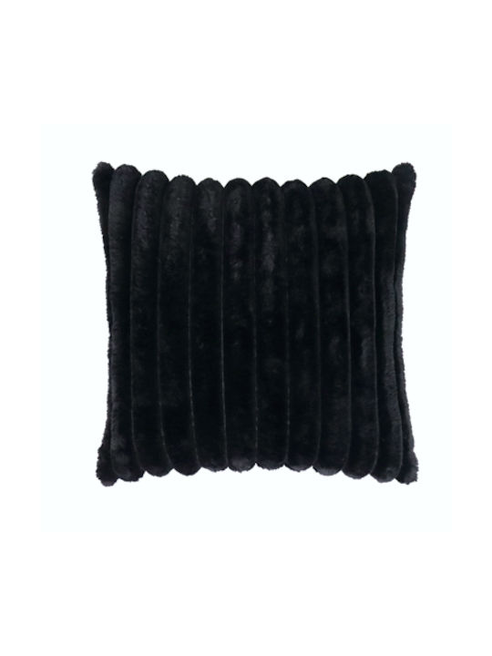 TnS TnS Throw Pillow Fleece Black 42x42cm