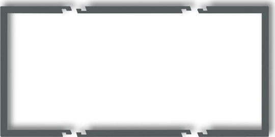 Double Filling Frame Deco Series Graphite Matt 28drw-2