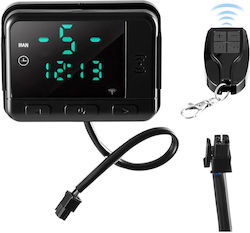 Vevor Diesel Luftheizungsthermostat Kontrollgerät Thermostat Kontrollgerät für Diesel Luftheizung Dc5v Universalschalter Thermostat Steuergeräte für Parkheizungen LCD Fernbedienung Geeignet für Diesel Heizungen 2kw 5kw 8kw