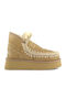 Eskimo Leder Stiefeletten Damen Beige