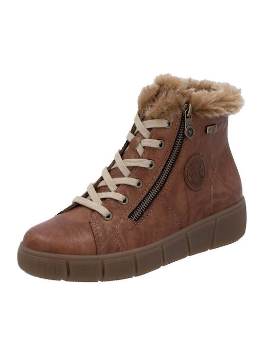 Remonte Leather Women's Ankle Boots with Fur Ta...