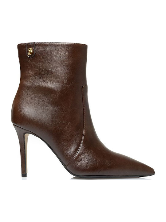 Sante Leather Women's Ankle Boots with High Hee...