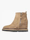 Leather Women's Ankle Boots Brown