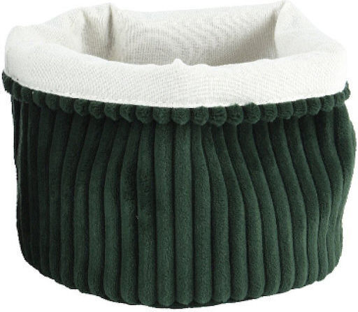 Kaemingk Декоративна кошница Текстил Green 20x20x15бр