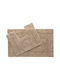 Bath Mats Set Cotton YR17902U6 Taupe 2pcs