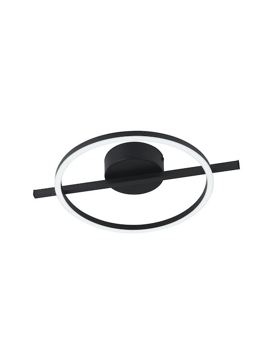 Eglo Amandolo Ceiling Mount Light 40cm Black wi...
