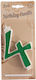 Huge Number Candles No.4 Green Lumea