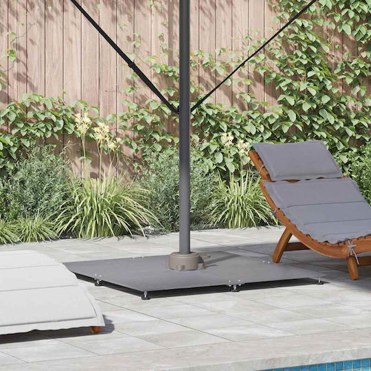 vidaXL Pliabilă Stand de umbrelă din Lemn Dark Grey 100x100x4cm