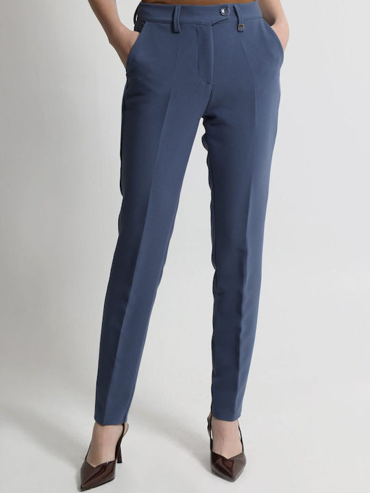 Women's Fabric Trousers Blue