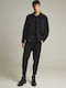 Overshirt Mânecă Lungă În Linie Regular Fit Negru