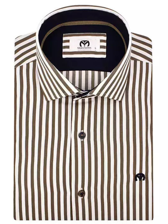 Makis Tselios Fashion Long-sleeved Shirt Tan, W...