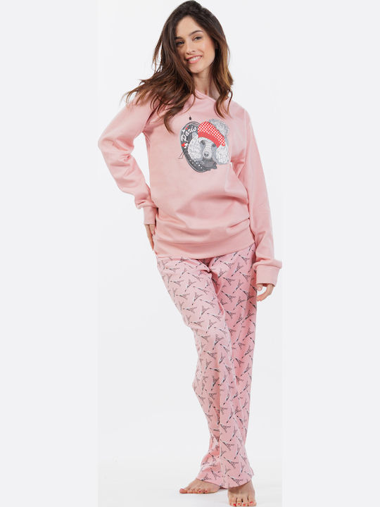 MEI Set Pijamale pentru Femei Pink