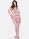 MEI Set Pijamale pentru Femei Pink
