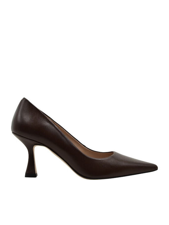 Fardoulis Leather Brown Heels