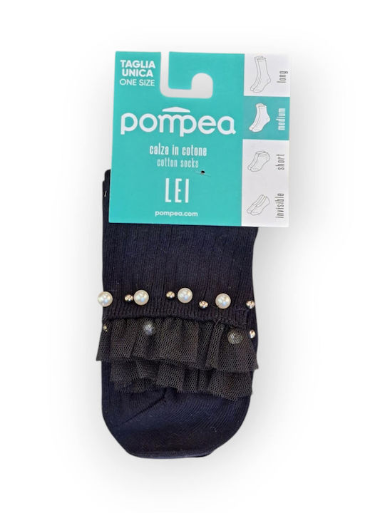 Pompea Damen Socken Blue/black 1Pack