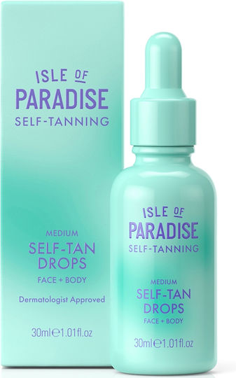 Isle of Paradise Selbstbräuner Tropfen für Gesicht & Körper Mittel 30ml