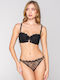 Damen Brasilien mit Spitze Black