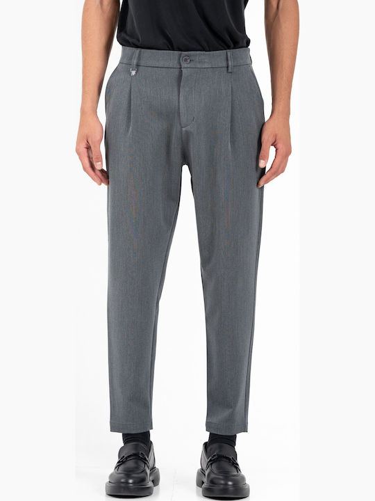 Trousers Elastic in Loose Fit Alberto Grey