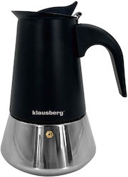 Klausberg Μπρίκι Espresso 4cups Inox Μαύρο