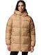 Puffect Ii Mid Women's Lifestyle Jacket for Winter with Hood Beige