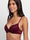 Bra with Light Padding Bordeaux