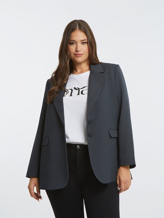 Mat Fashion Женски Сако Сив