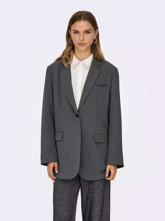 Only Blazer pentru femei Sacou Γκρι Σκούρο Only Blazer pentru femei Sacou Γκρι Σκούρο