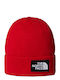 Logo Beanie Ανδρικός Σκούφος Πλεκτός σε Κόκκινο χρώμα