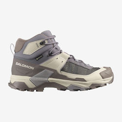 Salomon X Ultra 5 Mid Дамски Планински Обувки Gore-Tex Лилави Salomon X Ultra 5 Mid Дамски Планински Обувки Gore-Tex Лилави