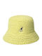Kangol Knitted Women's Bucket Hat Yellow