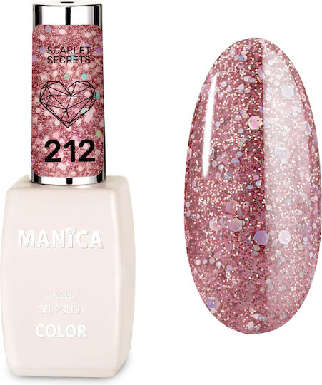 Manica Glossy Nagellack Lang anhaltende Scarlet Secrets 212 10ml