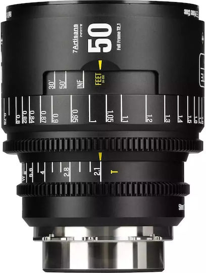 7artisans Full Frame Φωτογραφικός Φακός INFINTE Cine 50mm T2.1 PL Σταθερός Μαύρος