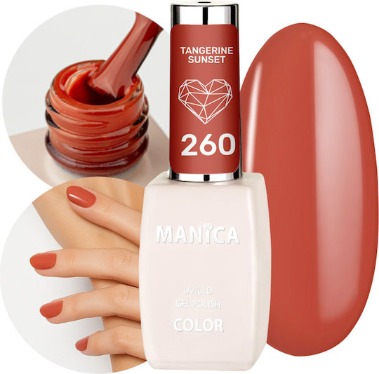 Manica Glossy Nagellacke Lang anhaltende Tangerine Sunset 260 10ml
