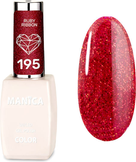 Manica Glossy Long Lasting Nail Polish Ruby Ribbon - 195 10ml