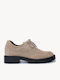 Бежови Loafers С Връзки Chunky Подметка