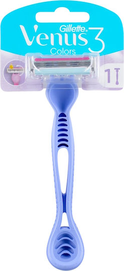 Venus Venus 3 Colors Ξυραφάκι Σώματος με Ανταλλακτική Κεφαλή 3 Λεπίδων & Λιπαντική Ταινία