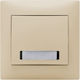 Cream Illuminated Label Button Domus
