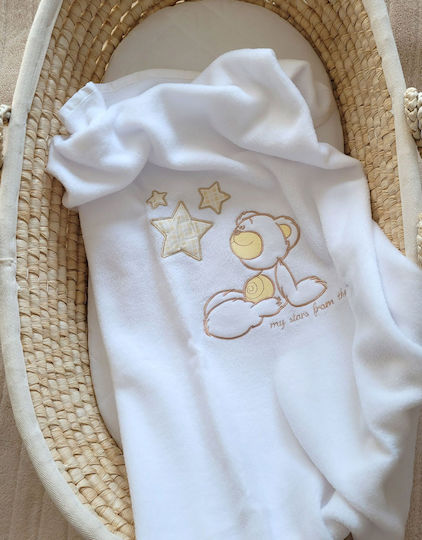 My Sweet Baby Κουβέρτα Fleece Λευκή