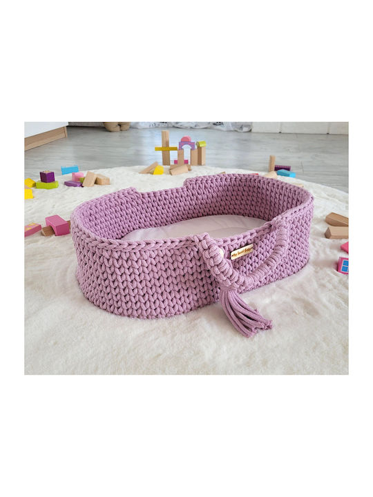 My Sweet Baby Moses Basket with Stand Lilac