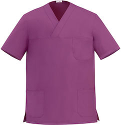 Egochef Unisex Purple Medical Blouse Egochef Unisex Purple Medical Blouse