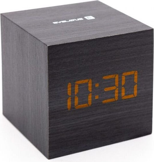 Evelatus Digital Wooden Black Tabletop Clock Evelatus Digital Wooden Black Tabletop Clock