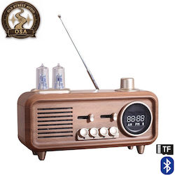 Old Street Audio AS32 Vintage Retro Radio De Birou Reîncărcabil Maro