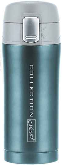 Maestro Stainless Steel / Plastic Thermos Bottle 320ml Blue