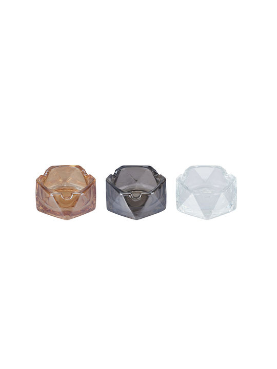 Champ Glas-Aschenbecher Rhombus