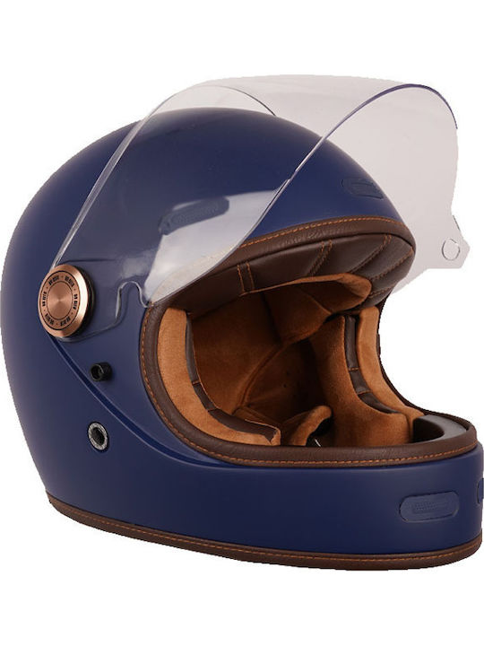 ByCity Roadster III Matt Blue Κράνος Μηχανής Fu...
