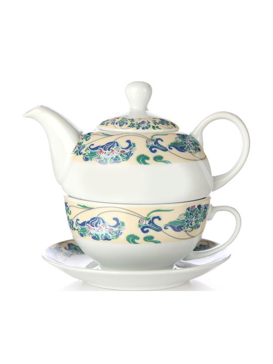 Madras One Person Teapot Porcelain Multicolored 425ml