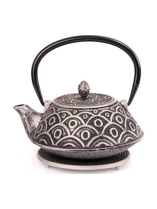 Madras Teekanne Gusseisen Silber 760ml