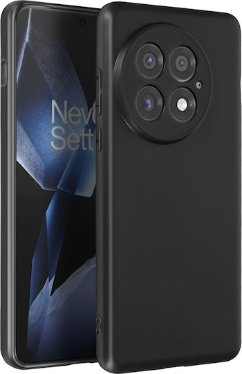 Avizar Handyhülle OnePlus 13 Silikon Weiche Matt Schwarz