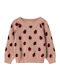 Kinderpullover Langarm Dark Pink Rose Smoke